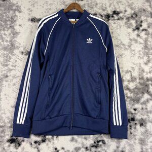 Adidas Originals SST Prime Track Jacket‎ Mens Size Large Blue Full Zip hk7340
